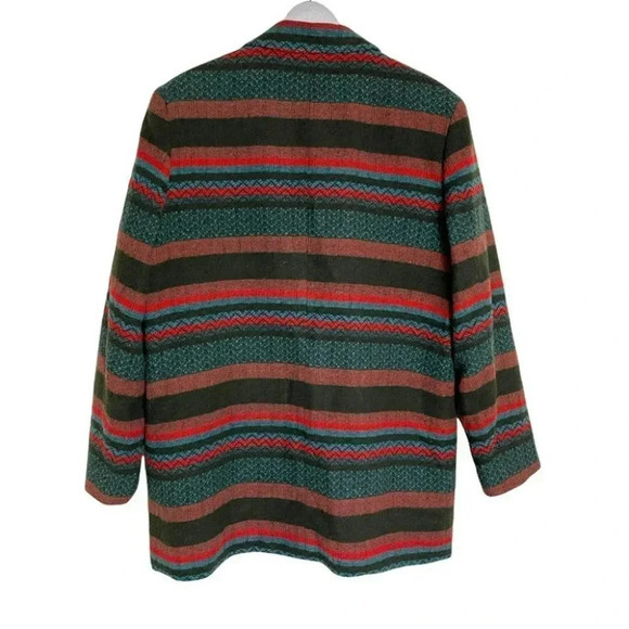 Vintage Lawrence Bruce 18T Southwestern Striped wool blend‎ blazer EUC - Picture 2 of 6